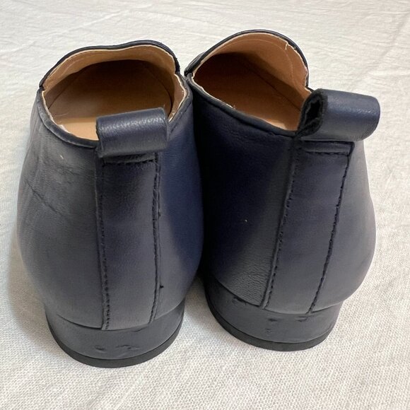 Franco Sarto Black Leather Loafers - Picture 4 of 7